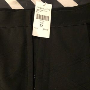 Black pants with see through sides!